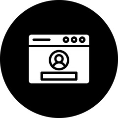 Log In Vector Icon Design