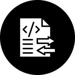 File Transfer Vector Icon Design