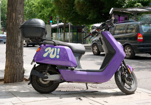 Mockup of Scooter for Delivery