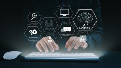 AI learning system involves deep learning, supervised machine learning, and natural language...