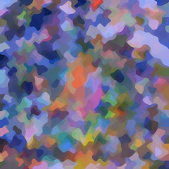 Colorful patched abstract background. Stain effect and camouflage. Spotted backdrop.