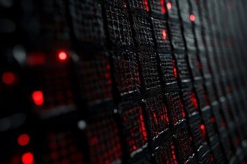 A stream of binary code forming wave-like curves across a digital screen 
