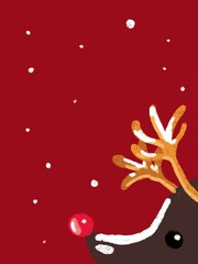 Christmas postcards, red and green wallpaper, Christmas concept