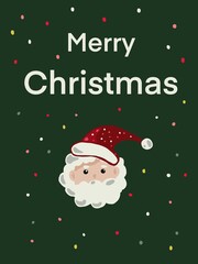 Christmas postcards, red and green wallpaper, Christmas concept