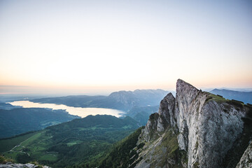 sunrise over the mountains