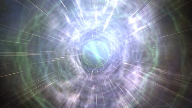 Space portal wormhole, time-tunnel animation with camera traveling slowly backward, 4k 24p, perfect for sci-fi visual effects, space travel sequences, and compositing into motion graphics projects