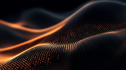 An abstract wave of binary numbers moving diagonally across the frame