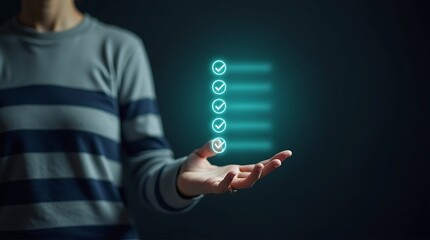 Obraz premium A businessman's finger presses a virtual screen, symbolizing the digital connection to online solutions and business success