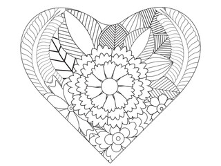 PrintFlowers Coloring Pages For Adules