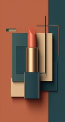 Geometric Lipstick Display