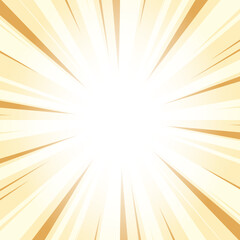 Abstract Sunray Yellow Sunburst Background with Glowing Light Rays. Yellow Glowing Effect Sunburst Background for Presentation, Banner, Poster, Flyer, Sales. Pop Art Background for Summer Themes.