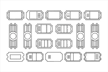 Set of vector furniture icons in square seamless design pattern