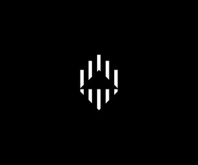 up bar growth modern clean logo