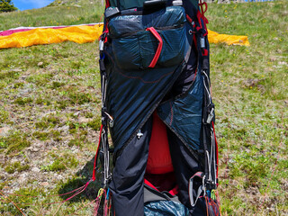 paragliding as adventure sport in summer