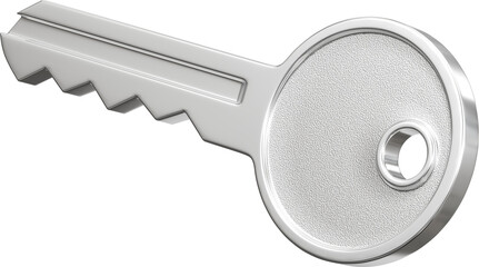 Model key isolated on transparent background as asset for composites