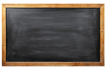 blackboard with chalk isolated on transparent background