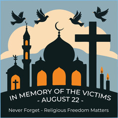 Commemoration design for victims of religious violence – August 22 observance