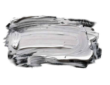 Abstract grayscale brushstroke painting