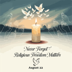 Commemoration design for victims of religious violence – August 22 observance