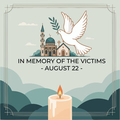 Commemoration design for victims of religious violence – August 22 observance