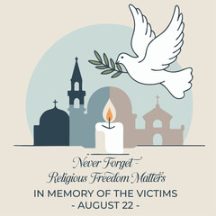 Commemoration design for victims of religious violence – August 22 observance