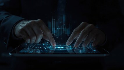 Digital Interface Interaction With Futuristic Technology For Business Operations And Innovation