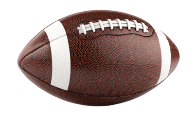 American football ball isolated on transparent background