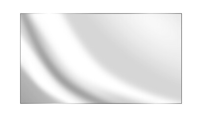 Realistic transparent glass panel or clear acrylic sheet with soft light reflection. Glossy rectangular surface with glare effect for display. Isolated, Ideal for showcasing objects or designs. PNG