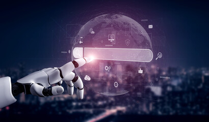 Plakat AI assisting search engine interface to find digital information, enhance SEO visibility, monitor insights, and support data access with intelligent online tools. Vouch