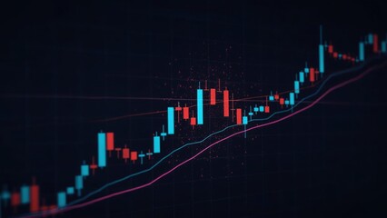 Financial Market Analysis with Candlestick Chart and Moving Averages