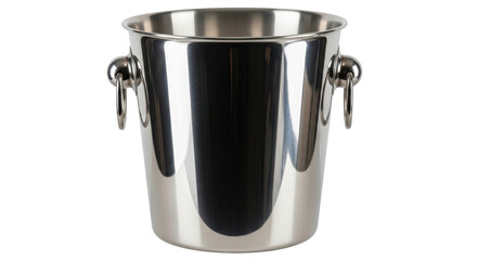 Isolated Stainless Steel Ice Bucket