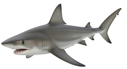 Isolated large shark