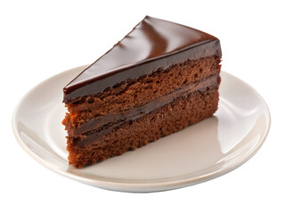 piece of chocolate cake,  chocolate cake on a plate