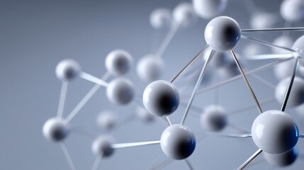 Interconnected Spheres and Rods Abstract Network Concept