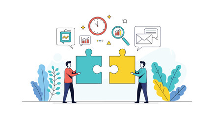 Strategic partnership and collaborative problem solving for business growth and success