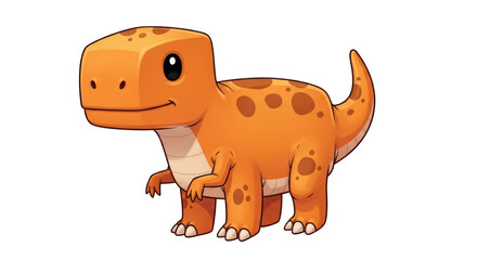 Isolated Cartoon Dinosaur