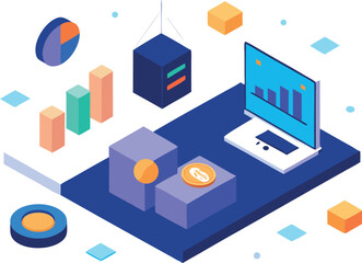 Cryptocurrency Analysis in Isometric Workspace with Blockchain