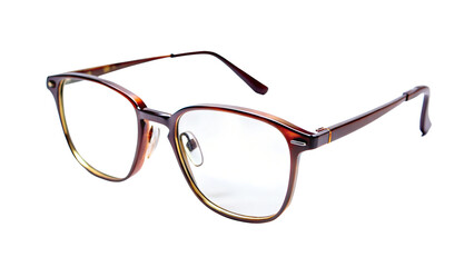 Stylish eyeglasses frame isolated on transparent background, a modern and elegant accessory for vision correction and fashion statement
