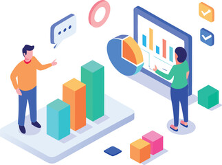 Marketing Team Working with SEO and Analytics Dashboard