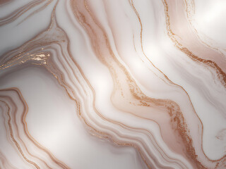 White and rose gold abstract marble texture background
