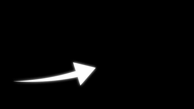 Growing business arrow on black. Profit arow .Business concept, growing chart. Concept of sales symbol icon with arrow moving up. Economic Arrow With Growing Trend,4k video' arrow animation, 