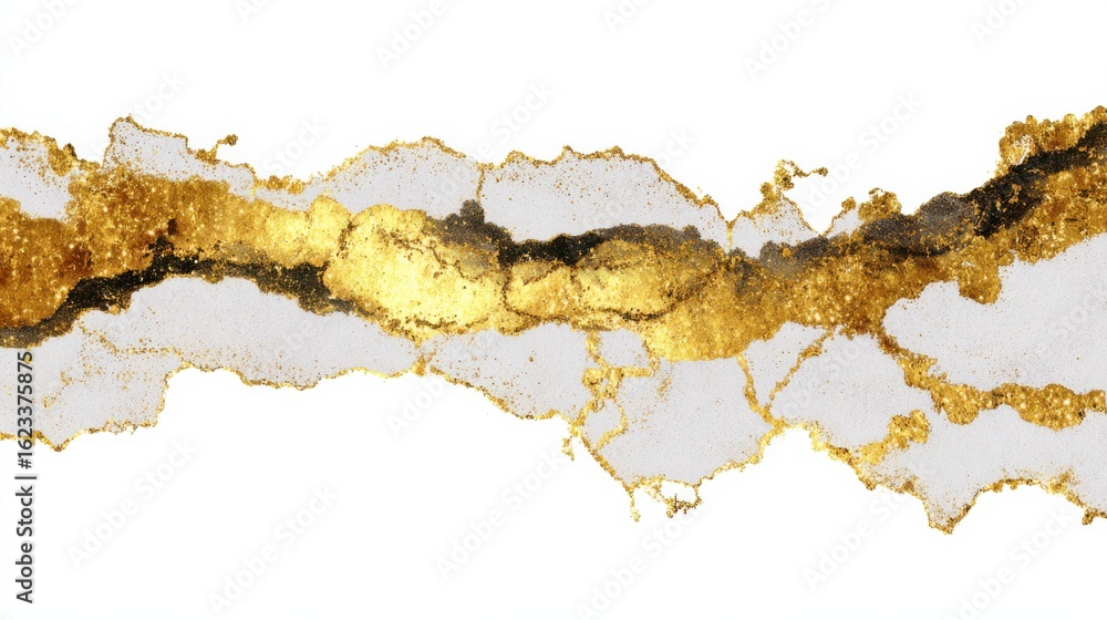 Poster gold and white abstract texture creating a stunning visual with intricate detailing and dynamic cont