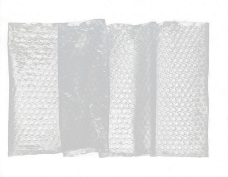Transparent bubble wrap packaging