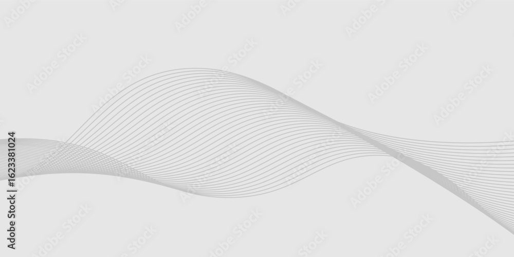 Poster abstract vector background with black wavy lines. eps10