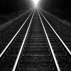 Obraz premium Serene Black and White Minimalist Photograph with High Contrast