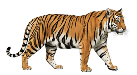 Isolated Tiger