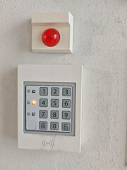 numerical code on a electronic combination lock