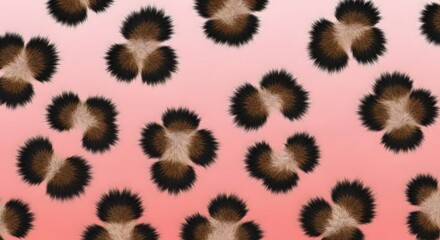 Chic leopard print pattern with soft pink gradient background, offering a stylish and trendy design element for fashion and decor.