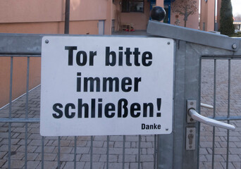 automatic gate system as entrance or exit