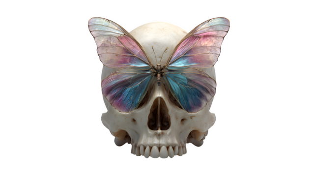 skeleton of a butterfly